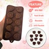 1 Piece Valentines'Day Silicone Chocolate Molds Heart Shape with Different