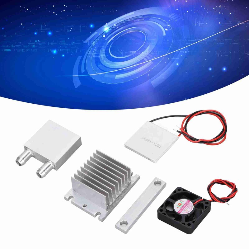 12V Thermoelectric Peltier Cooler Semiconductor Refrigeration Cooling Fan System Heatsink