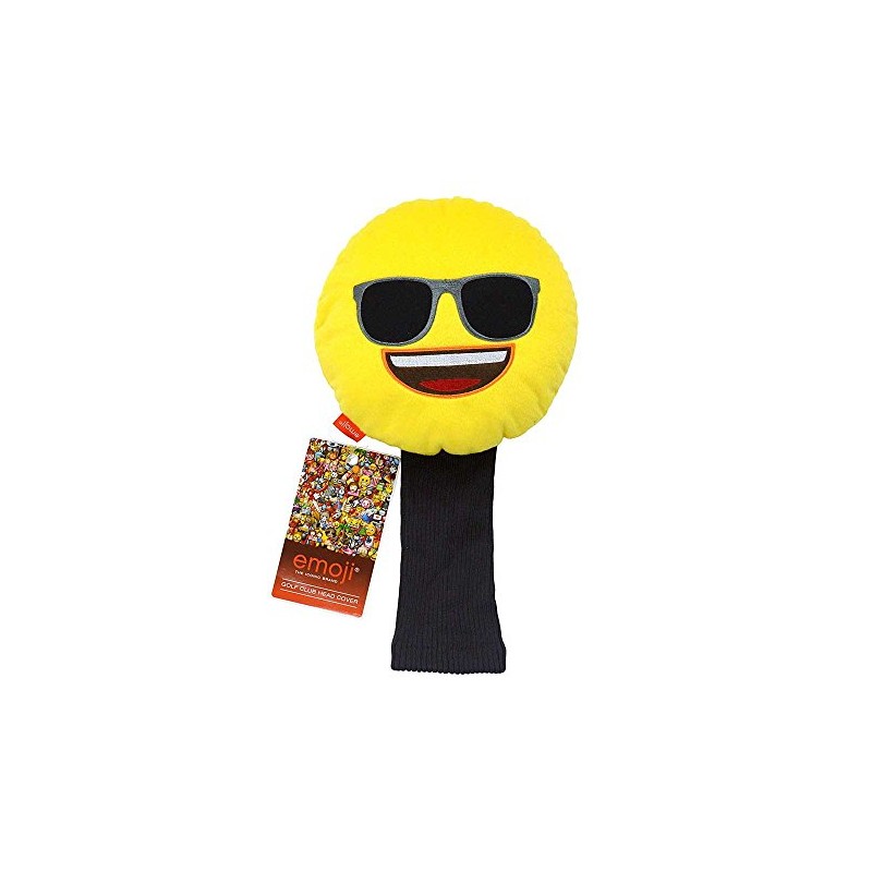 Emoji Unisex Sunglasses Novelty Golf Head Cover, Yellow by Emoji