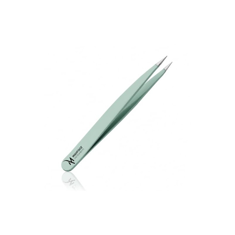 Pointed Tweezers for Eyebrow, Ingrown Hair, Splinter, Blackhead & Tick