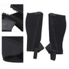 2pcs Half Chap Black Flexible Mesh Equestrian Half Chap for