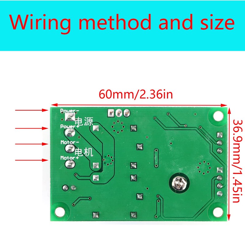 RUNCCI-YUN PWM Speed Controller, Dimmer 6V 12V 24V DC 3A