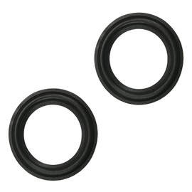 Fielect 2Pcs 3.5inch/90mm Foam Speaker Edge Surround Rings Replacement Kit for Speaker Repair or DIY Black