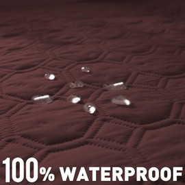 SYSLOON Waterproof Dog Bed Cover, Non-Slip Dog Blanket for Couch, Couch Cover for Dog Washable, Pet Blanket for Furniture, Pet Bed Mat for Sofa,Car,30"x53",Coffee