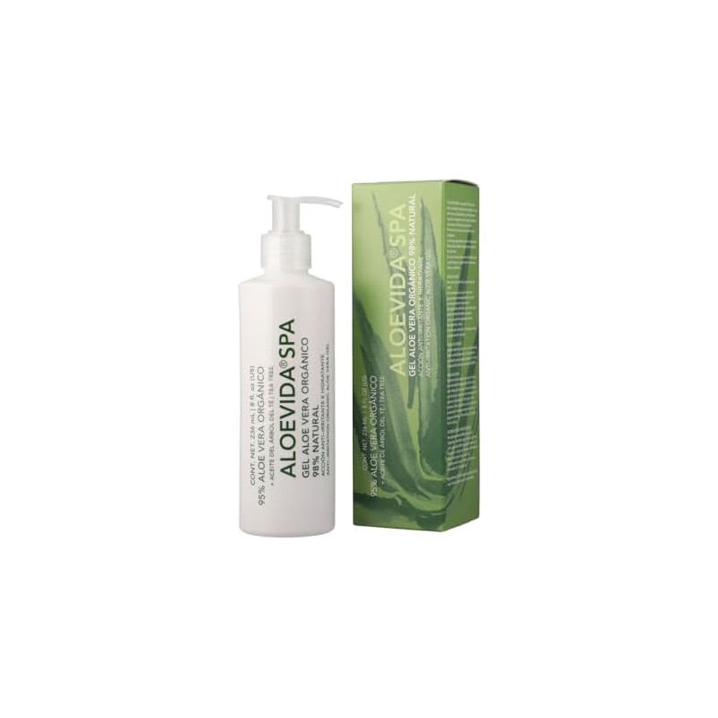 Aloe Vida Gel 99% Aloe Vera Orgánico con Aceite de