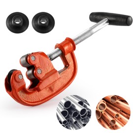 GQGP Pipe Cutter Tool 1/8-2", Heavy-duty Tubing Cutter Speed Cutting Up to Galvanized Pipe, Copper, and Iron Pipe,Professional Metal Pipe Cutter Tool With 2 additional blades