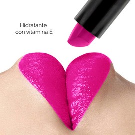 Labial Satinado IVY – Alta Pigmentacion con Colageno y Vitamina E – 8 Tonos Disponibles, Hidratante y de Larga Duracion – Libre de Parabenos y Crueldad Animal (GLAM ROMANCE)