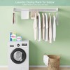 Wall Mounted Laundry Rack, Collapsible Clothes & Towel Drying Rack