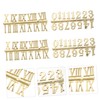 LALAFINA 6pcs DIY Digital Clock Numeral Kit Arabic Roman Replacement
