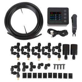 Reptile Humidifiers, Automatic Misting System Double Pump Smart Color Screen Adjustable Nozzle for Aquarium, Terrariums for Chameleons, Snake, Frog, Lizard