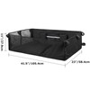 bangminda Universal Golf Cart Organizer, Mesh Storage Net with Adjustable