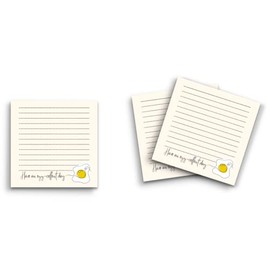 Butler in the Home Sticky Notes 12 Pack 3"x3" 50 Sheet Count Per Pad, Have an Egg Excellent Day, Cute Funny Memo Note Pads Stationery Journal Planner Paper