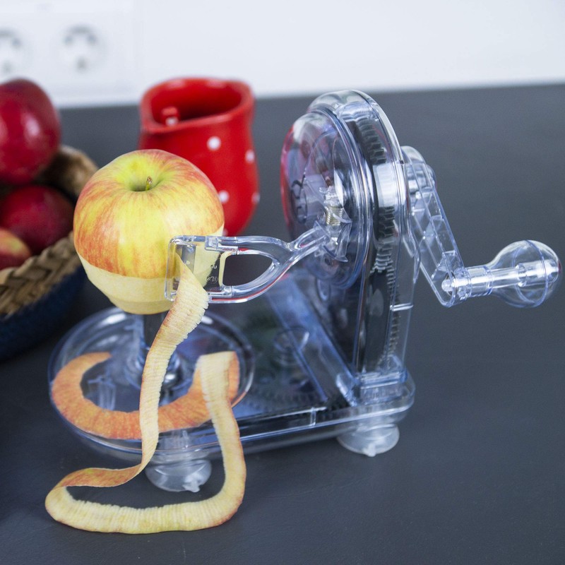 Lurch Apfelschäler, Kunststoff, Iron Grau/Weiß, 12 x 19 x 17