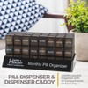 Month Pill Box Organizer - 32 Compartments | Morning-Noon-Night -
