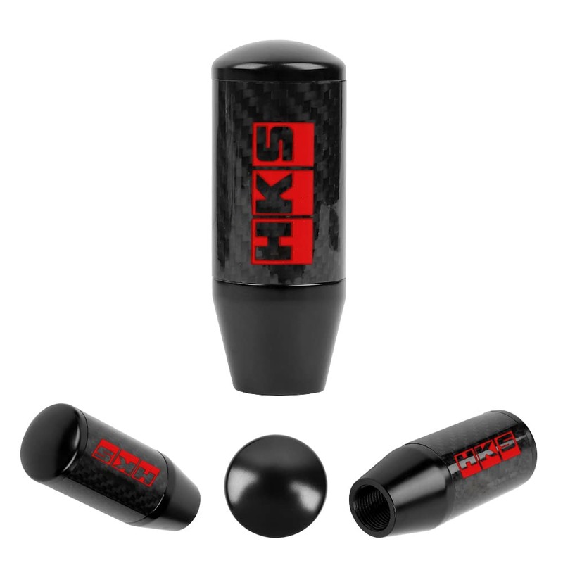Universal HKS Black Carbon Fiber Car Racing Manual Gear Stick