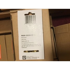 Wessel Lot of 4 Wessel Door stop 3” rigid type Brass Coated plated zinc alloy