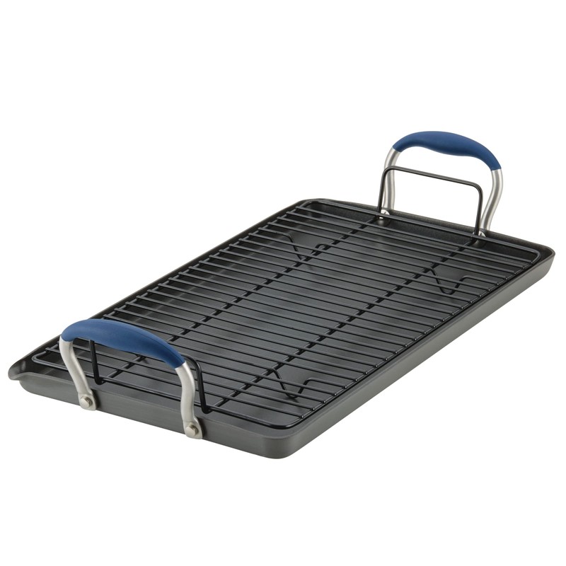 Anolon Advanced Hard Anodized Nonstick Double Burner Griddle with Multi-Purpose
