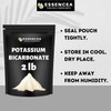 Potassium Bicarbonate 2lb by Essencea Pure Bulk Ingredients | Electrolyte
