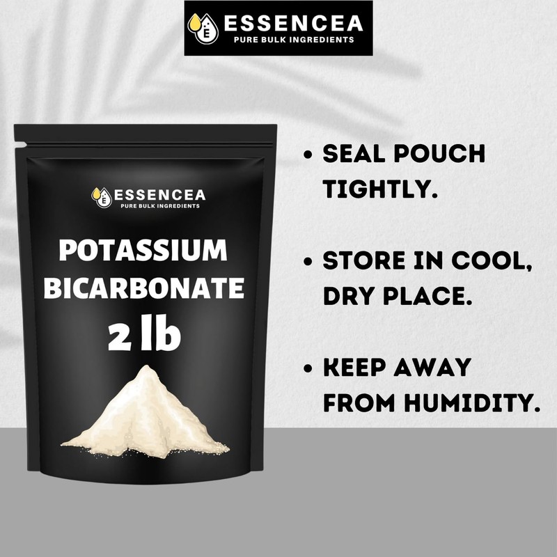 Potassium Bicarbonate 2lb by Essencea Pure Bulk Ingredients | Electrolyte