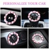 Soleebee 2 PCS Bling Car Engine Start Stop Trim Ring
