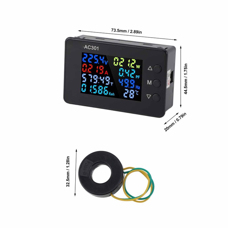 AC Voltmeter High Accuracy Digital Voltage Meter Electric Meter with
