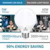 hansang Vanity Light Bulb 5000K Daylight 8 Pack G25 LED