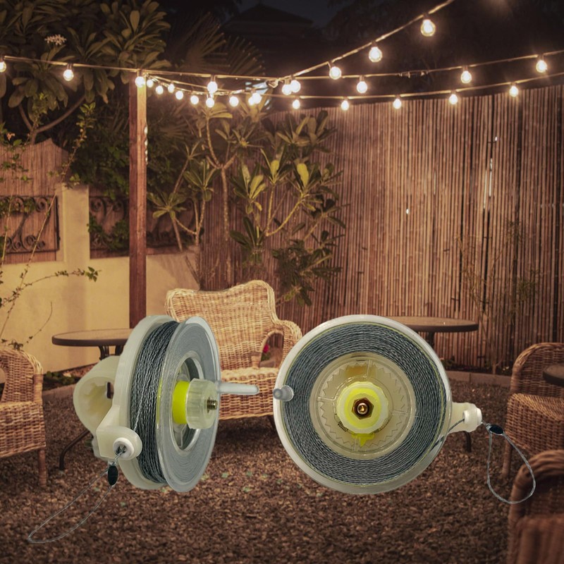 4 Pack Trip Wire on Reusable Reel, Durable Silicon-Coated Line