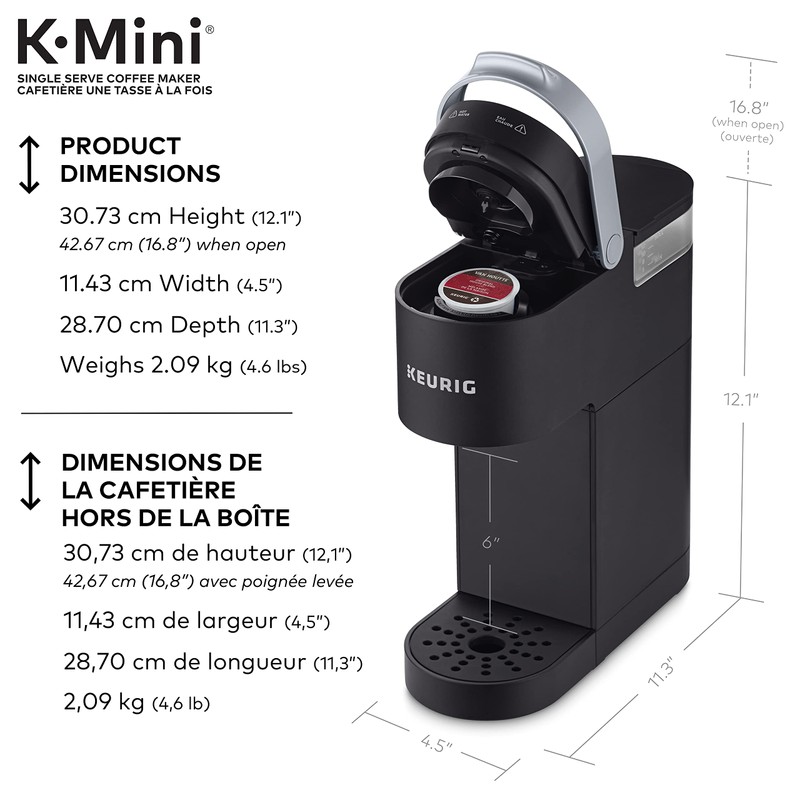 Matte Black Hot Beverage K-Mini Dispenser