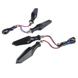 4Pcs Motorcycle Turn Signal Light 12LED 12V Universal Sequential Indicator Light for Motorbikes