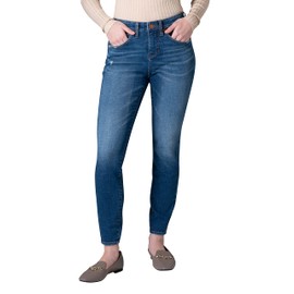 JAG Jeans Women's Cecilia Mid Rise Skinny Jeans, San Diego Blue Sat309, 4