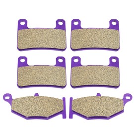 SCITOO Carbon Fiber Brake Pads Fit for Suzuki GSXR1000, GSXR600, GSXR750, Hayabusa GSX1300R, Hayabusa GSX1300RA ABS - All-Weather Motorcycle Brake Pads - Front and Rear - 3 Pairs (6 Pads)