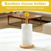Wooden Kitchen Roll Holder, 2Pcs Wooden Paper Towel Holder, Sturdy
