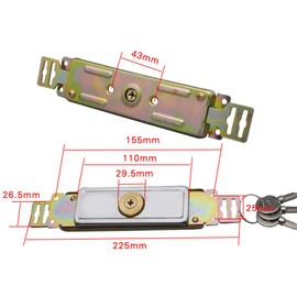 Roller Shutter Door Lock Roller Shutter Door Lock Metal Lock for Garage (Type A)
