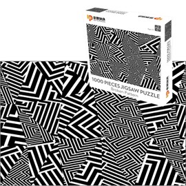 Tinyouth 1000 Pieces Labyrinth Puzzle for Adults, 70 cm x 50 cm, Irregular Illusion Puzzle, Family Puzzle, Relieves Stress, Difficult Puzzle, Frame Puzzle for Adults, Children 14+