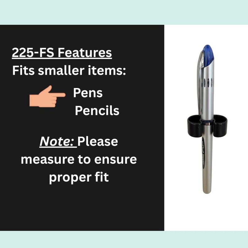 Spring Clip, Wall Mounted Grip Clip, Holds 3/8-5/8 Inch Diameter,