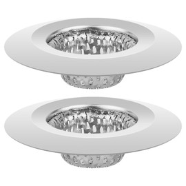 ChefBee Bathroom Sink Drain Strainer - 2PCS 1.22” Stainless Steel Bathtub Shower Tub Drain Cover Hair Catcher, Anti-clogger Filter Plug for Mop Pool, Utility Washbasin, RV Sink