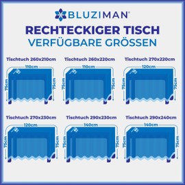 BLUZIMAN Washable Rectangular Tablecloth, 100% European Made of Luxury Fabric, Jacquard Cotton Content, Linen Look Tablecloth for Dining Room, Wedding, Birthday Party (Size 270 x 230 cm, Beige Gold)