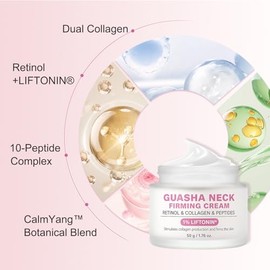 Crema Reafirmante Para El Cuello Con Gua Sha, Crema Reafirmante Para Piel Arrugada, Crema Hidratante Y Reafirmante Para Líneas De Expresión Y Flacidez