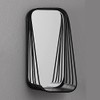 47th & Main Wire Framed Decorative Wall Mirror, Small, Black
