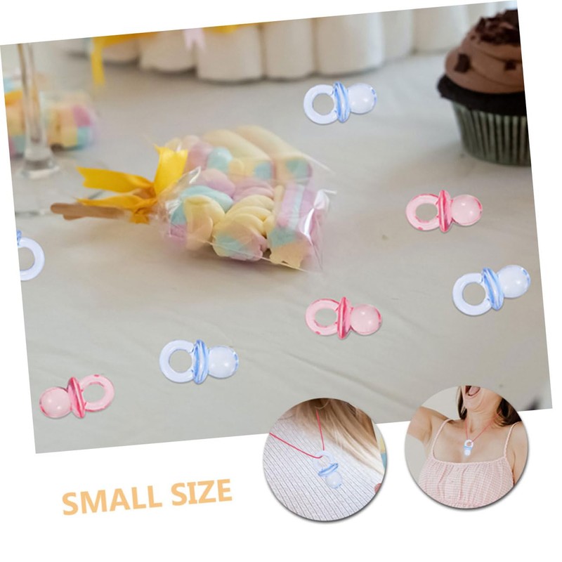 CORHAD 150 pcs Mini Clear Pacifiers Acrylic Pacifiers for Shower