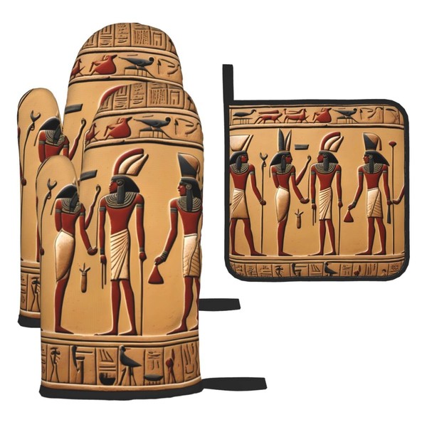 YYHHAOFA Kitchen Baking Set of 3 - Durable Waterproof Oven