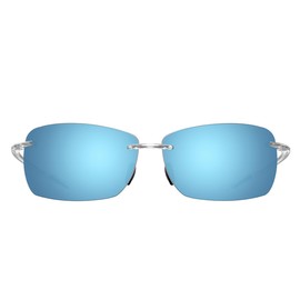 JULI Sports Sunglasses for Men Women Tr91 Rimless Frame for Running Fishing Golf Surf Driving