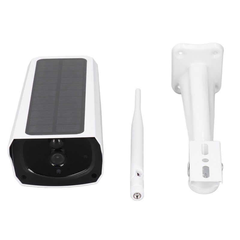 Solar Powered Security Camera 1080P 2MP Night Vision PIR Motion