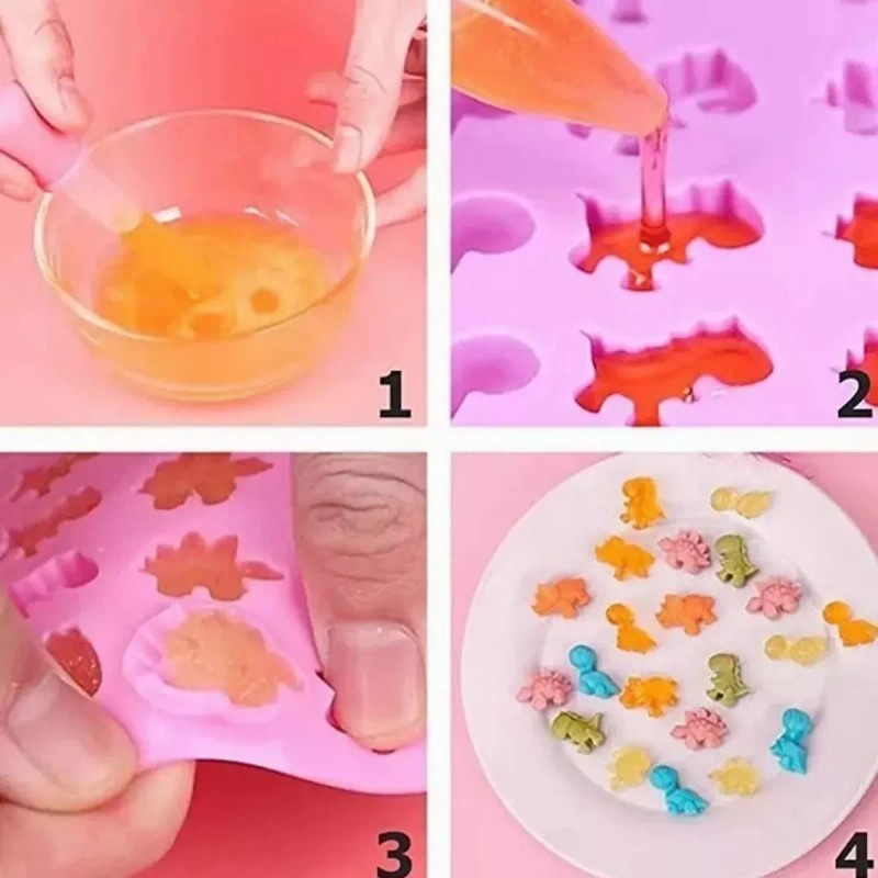 Generic Moldes De Silicona Candy Y Bandejas Para Cubitos De