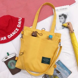 Ruyosn Fabric Bag Women's Canvas Bag Shopper 3 in 1 Handbag Women's Shopper Shoulder Bag with Zip Carry Bag Shoulder Bag Shopping Bag Aesthetic, yellow, Casual