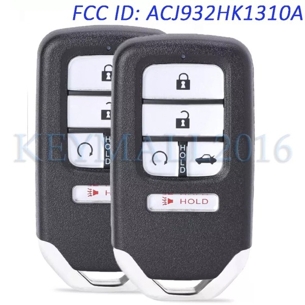 keymalll 2 ACJ932HK1310A Smart Keyless Remote Key Fob for Honda