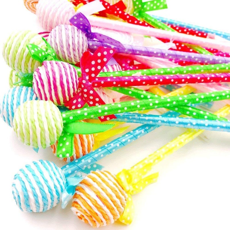 Xrten Lollipop Pen Set, Ballpoint Pen Set for Children, Pencil
