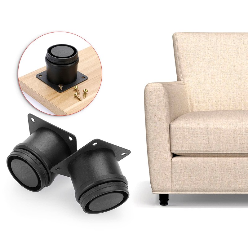 BTSKY 8Pcs 2 Inch Adjustable Height Furniture Legs Feets -