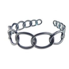 Glamour Girlz Girls Small Head Strong Stencils Wide Headband Alice Band Chain Links (Cream)