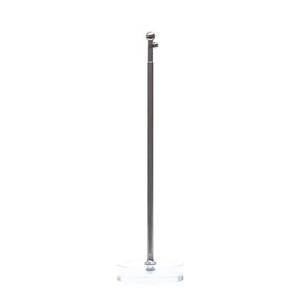 Healifty Table Flag Stand for Meeting Room Table Flag Telescopic Pole Mini Flag Holder Crystal Shelf for Home Banquet Party